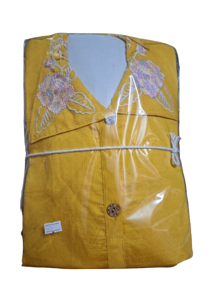 Embroidary work single colour co ord set