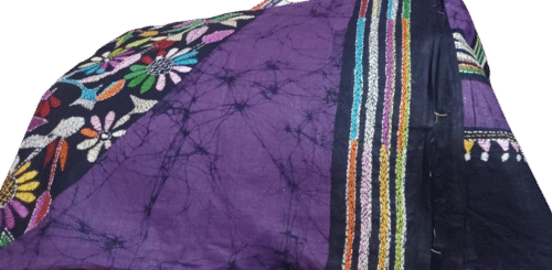 Cotton Malmal Batik Saree