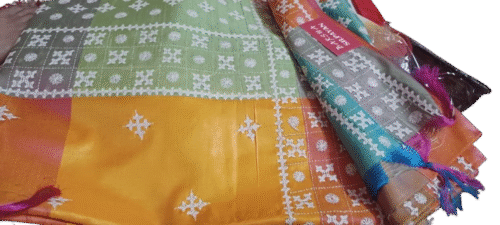 Semi 3D Kantha Saree