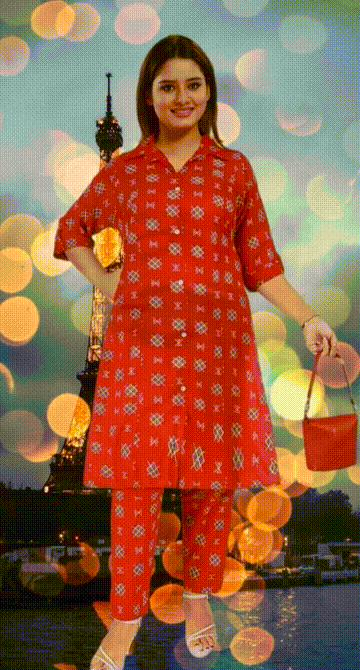 A Line long Co ord set Kurti