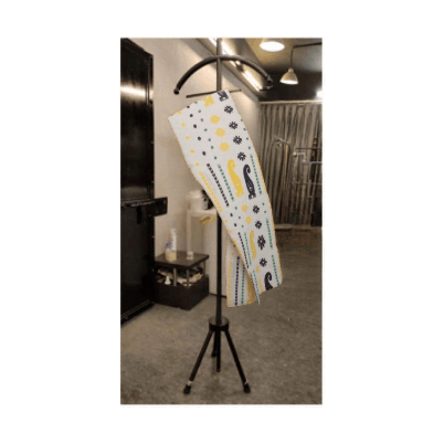 Cream colour with Black and Yellow and Green Kalka Jamdani saree