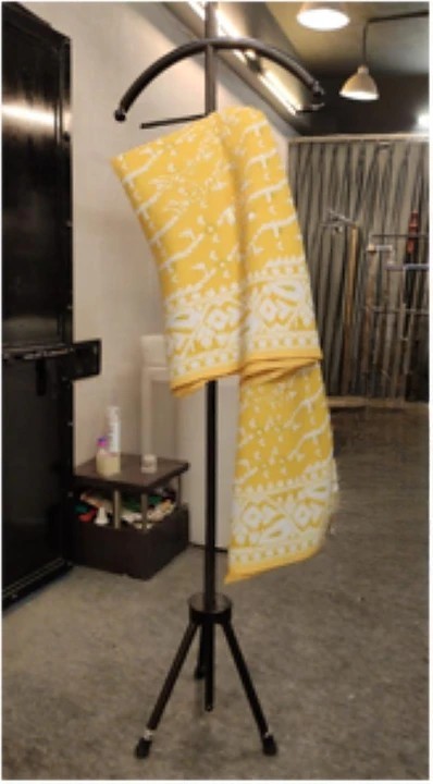 Yellow Jamdani saree - Image 2