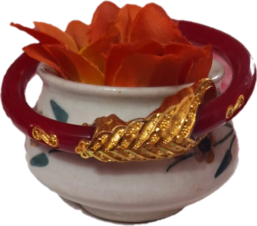 Pola Bracelet with with Necklace Design single piece size 26 Gold Plated