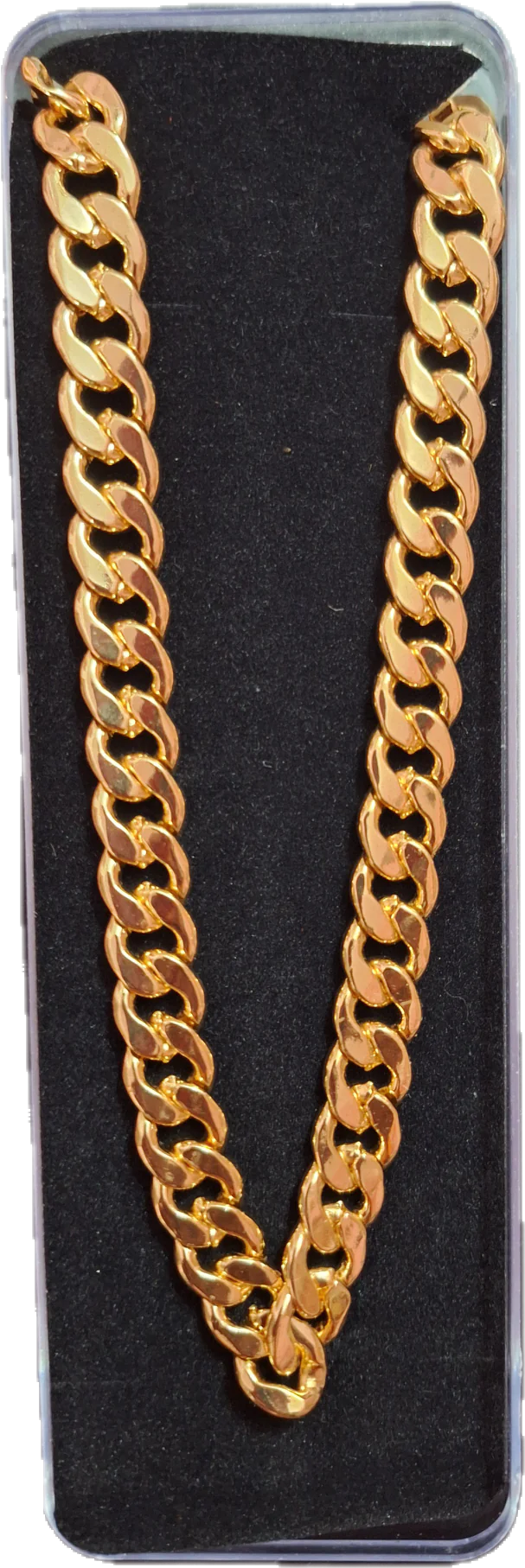 Men's Long Chain single piece size 22 Gold Plated
