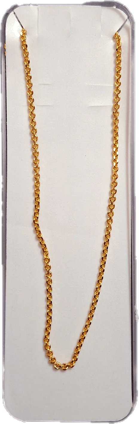 Thin Chatai Chhain size 24 Gold Plated