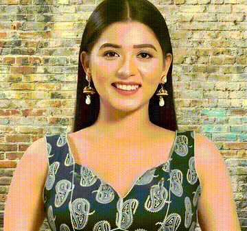 Ajrak Sleeveless Black and Red Blouse