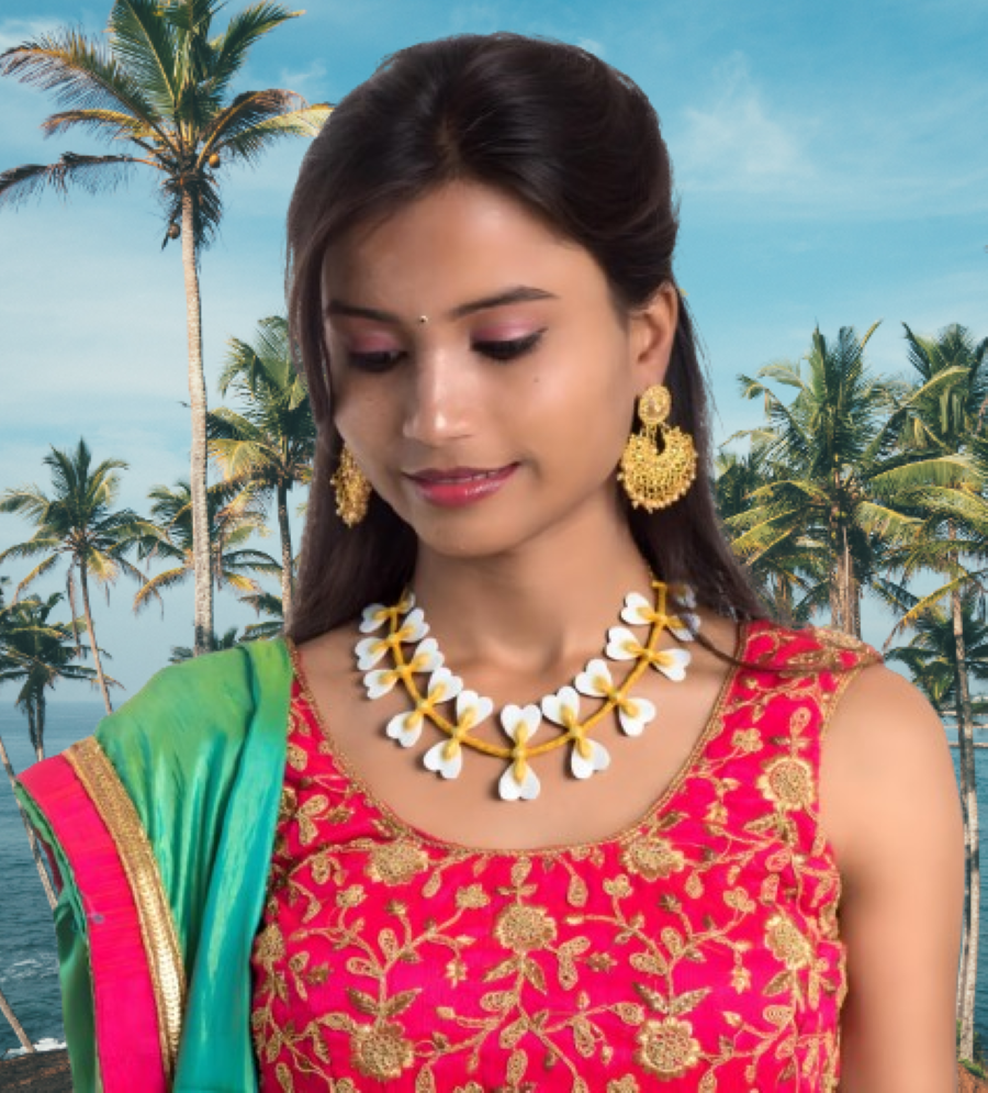 Shell Necklace with earring set - Image 5