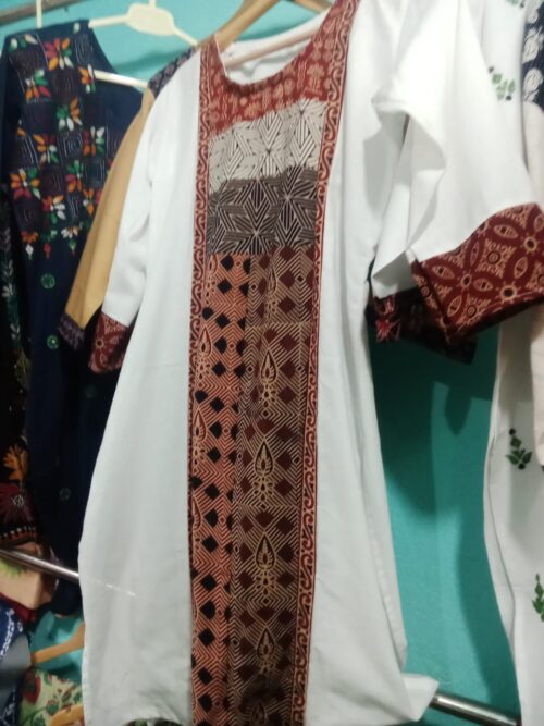 Slub Ajrak Kurti