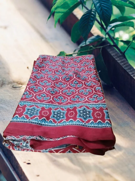 MOHAR Red Saree - Image 5