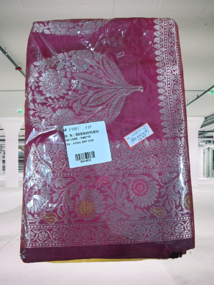 Maroon  Red Benarasi Buti Saree
