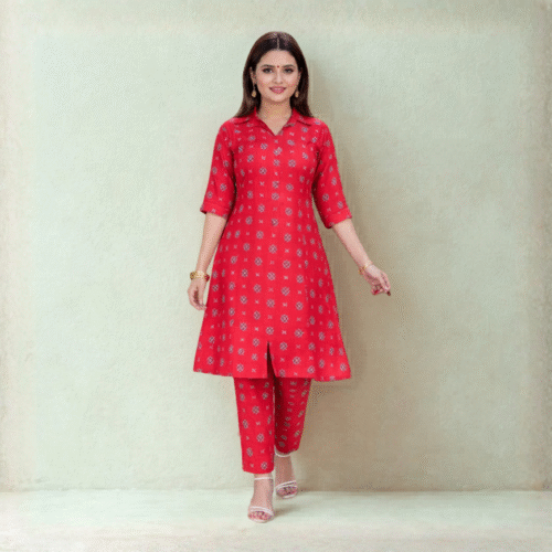 A Line long Co ord set Kurti