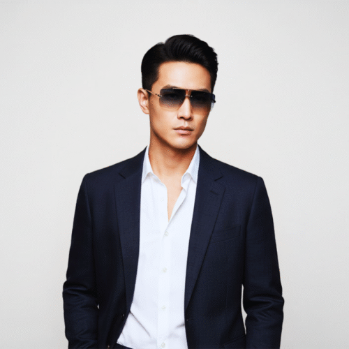 Frameless Sunglass for gents with brown colour shaded tint