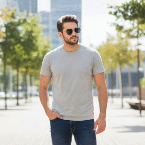 Gents Golden frame Sunglass with black colour tint