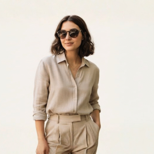 Women Sunglass with cat eye design brown colour tint